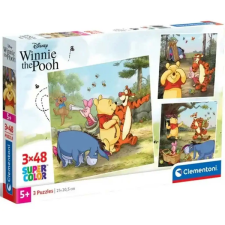 Clementoni Disney Micimackó 3x48db-os Supercolor puzzle - Clementoni puzzle, kirakós
