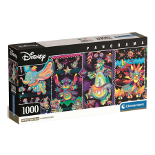 Clementoni Disney: Neon karakterek 1000db-os panoráma puzzle 98x33cm - Clementoni puzzle, kirakós