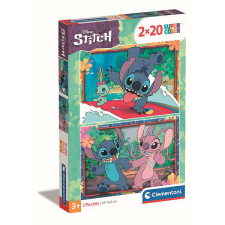Clementoni Disney Stitch puzzle 2x20 db-os Clementoni puzzle, kirakós