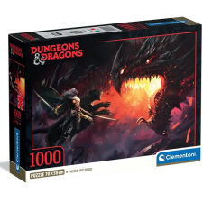 Clementoni Dungeons & Dragons – Sárkányharc 1000 db-os puzzle poszterrel - Clementoni puzzle, kirakós