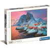 Clementoni Hamnoy, Norvégia Hqc Puzzle 500db-os - Lányoknak és Fiúknak, 9 éves kortól (35144 CLM)