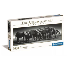 Clementoni : High Quality Collection, Elefántcsorda - 1000 darabos panoráma puzzle puzzle, kirakós