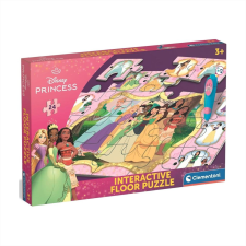 Clementoni Interaktív padló puzzle Disney Hercegnők 24 db puzzle, kirakós