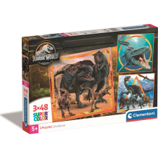 Clementoni Jura világa Clementoni puzzle 3x48 darabos készlet puzzle, kirakós