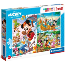 Clementoni Mickey egér 3x48db-os puzzle - Clementoni puzzle, kirakós