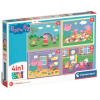 Clementoni Peppa malac 4 az 1-ben 12-16-20-24db-os puzzle - Clementoni