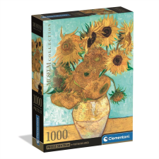 Clementoni Puzzle 1000 db Museum High Quality Collection Compact - Van Gogh, Napraforgók puzzle, kirakós