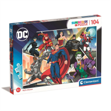 Clementoni Puzzle 104 db Supercolor - DC szuperhősök puzzle, kirakós