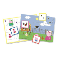 Clementoni Puzzle, Peppa malac, környezetbarát, 24x17 cm dob. puzzle, kirakós