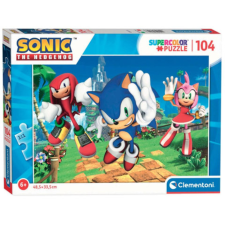 Clementoni Sonic 104 db-os Supercolor puzzle Clementoni puzzle, kirakós