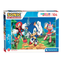 Clementoni Sonic 104db-os Super Color Puzzle - Clementoni puzzle, kirakós