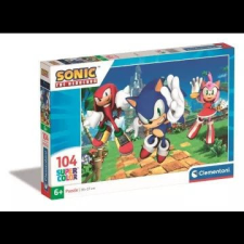Clementoni : Sonic, a sündisznó és barátai - 104 darabos puzzle puzzle, kirakós