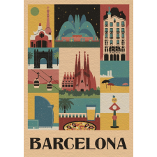 Clementoni stílusos puzzle: Barcelona puzzle, kirakós