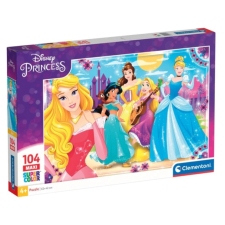Clementoni Supercolor Disney Hercegnők - 104 darabos maxi puzzle puzzle, kirakós