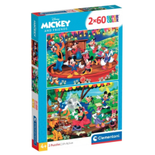 Clementoni Supercolor - Disney Mickey és barátai - 2x60 darabos puzzle (21620) puzzle, kirakós