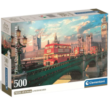 Clementoni Westminster híd naplementében 500db-os HQC kompakt puzzle - Clementoni puzzle, kirakós