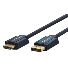 ClickTronic 44925 Displayport 1.2 - HDMI 1.4 Kábel 3m - Fekete kábel és adapter