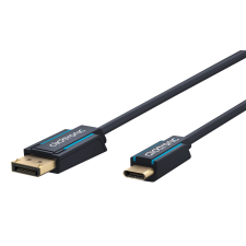 ClickTronic 44931 USB-C - Displayport kábel 1m - Fekete kábel és adapter