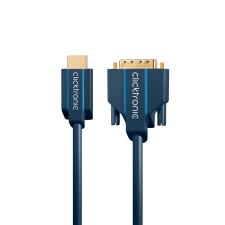 ClickTronic HDMI - DVI kábel 3m Kék (70342) kábel és adapter