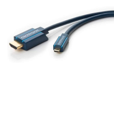ClickTronic Micro HDMI - HDMI kábel 2m - Kék (70328) kábel és adapter