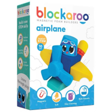 Clics Toys Blockaroo építőjáték - Repülőgép 10 darabos makett