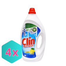  Clin ablaktisztító, csíkmentes 4L lemon KARTON - 4 db tisztító- és takarítószer, higiénia