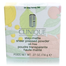 Clinique Stay-Matte Sheer Pressed Powder Oil-Free 04 Stay Honey 7,6 g arcpúder