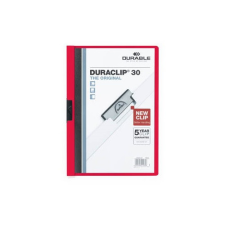Clip-mappa Durable Duraclip A/4 30 lapig piros mappa