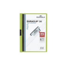 Clip-mappa Durable Duraclip A/4 30 lapig zöld mappa