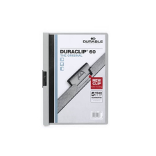 Clip-mappa Durable Duraclip A/4 60 lapig szürke mappa