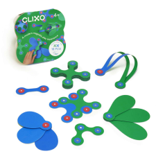  Clixo mágneses építőjáték - Itsy Blue &amp; Green (18 darab) barkácsolás, építés