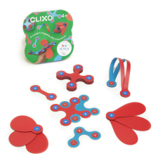 Clixo mágneses építőjáték - Itsy Flamingo & Turquoise (18 darab) mágneses építőjáték