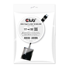 CLUB3D ADA Club3D USB TYPE C 3.1 GEN 1 TO HDMI 2.0 4K60HZ HDR Active Adapter kábel és adapter