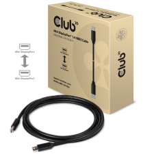 CLUB3D CAC-1164 Mini DisplayPor (apa - apa) kábel 2m - Fekete kábel és adapter