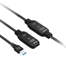 CLUB3D CAC-1406 USB-A apa - USB-A anya 3.2 Aktív jelismétlőkábel - Fekete (15m) kábel és adapter