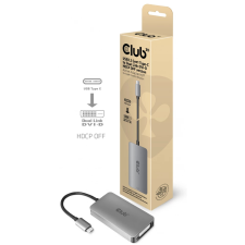 CLUB3D CAC-1510-A USB-C apa - DVI-D anya Adapter kábel és adapter
