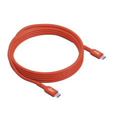 CLUB3D CAC-1515 USB-C apa - USB-C apa 2.0 Adat és töltőkábel - Piros (4m) kábel és adapter