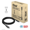 CLUB3D CLUB3D CAC-1579 USB kábel USB4 Gen 3x2 3 M USB C Fekete