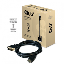 CLUB3D DVI to HDMI 1.4 M/M cable 2m Black kábel és adapter