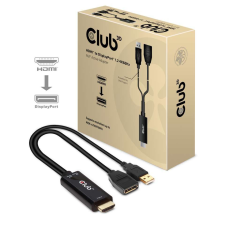 CLUB3D HDMI - Displayport 4K60Hz aktív adapter kábel és adapter