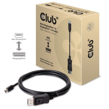 CLUB3D KAB Club3D MiniDisplayPort to DisplayPort 1.4 HBR3 8K60Hz kábel M/M - 2m bidirectional kábel és adapter