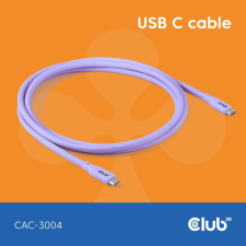 CLUB3D Lifestyle USB-C Cable 2m Puple CAC-3004 kábel és adapter