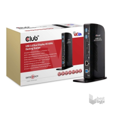 CLUB3D SenseVision USB 3.0 Dual Display 4K 60Hz Docking Station dokkolóállomás