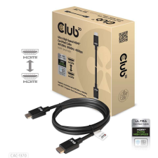 CLUB3D Ultra High Speed HDMI 4K120Hz, 8K60Hz Certified Cable 48Gbps M/M 1,5m Black (CAC-1370) kábel és adapter
