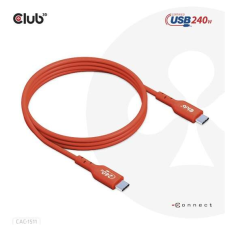 CLUB3D USB2 Type-C Bi-Directional USB-IF Certified Cable Data 480Mb, PD 240W(48V/5A) EPR M/M 1m /... kábel és adapter