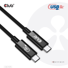 CLUB3D USB4 Gen2x2 Type-C video cable 4K60Hz 2m Black kábel és adapter