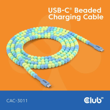 CLUB3D USB-C Beaded Cable 2m Blue CAC-3011 kábel és adapter