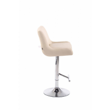  Club elegáns bárszék műbőr krém - króm 307565 bútor
