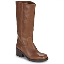 Coach Magas sarkú csizmák TALL LEATHER BOOT Barna 39 női csizma, bakancs