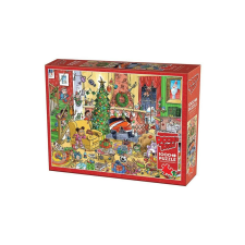  Cobble Hill 1000 db-os puzzle - DoodleTown -  Catching Santa (44513) puzzle, kirakós